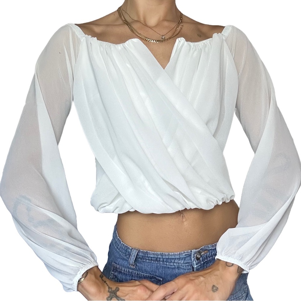 Windsor Sheer Sleeve Blouse